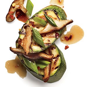 Shiitake and ponzu zucchini