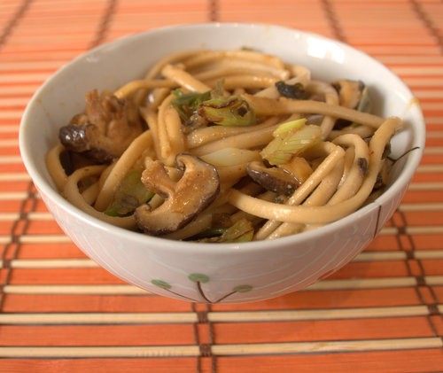 Shiitake mushroom & seaweed noodles