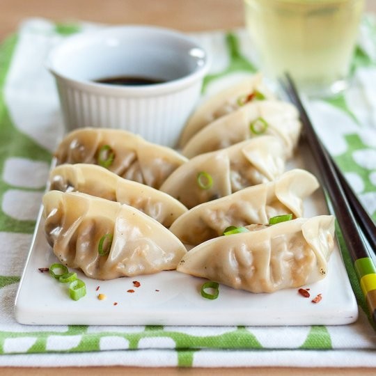 Shiitake mushroom & tofu potstickers