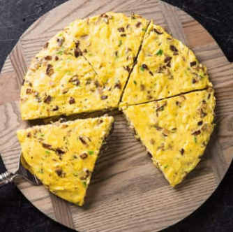 Shiitake mushroom frittata with pecorino Romano