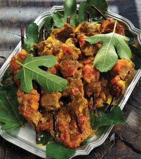 Shirazi-style pan-cooked lamb kabab (Kabab digy-e Shirazi)