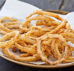 Shoestring onions