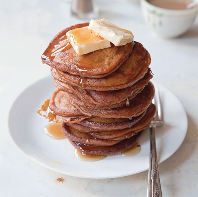 Shopsin's pumpkin pancakes 