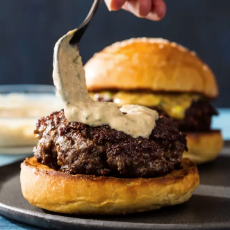 Short rib burgers for two