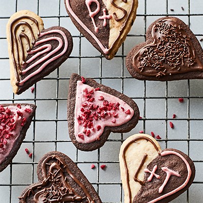 Shortbread love hearts