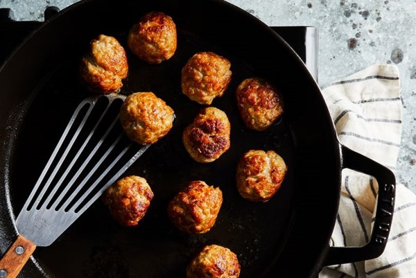 Shortcut sausage meatballs