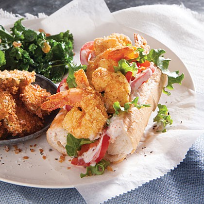 Shorty shrimp po'boys