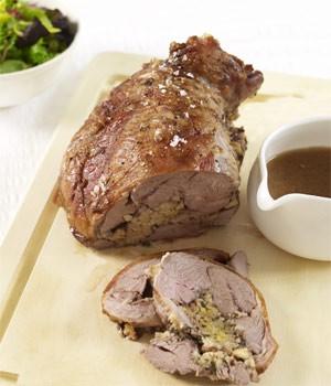 Shoulder of lamb with lemon & olive stuffing