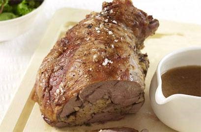 Shoulder of lamb with lemon and olives