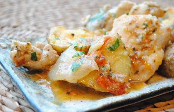 Shove-it-in-the-oven chicken stew