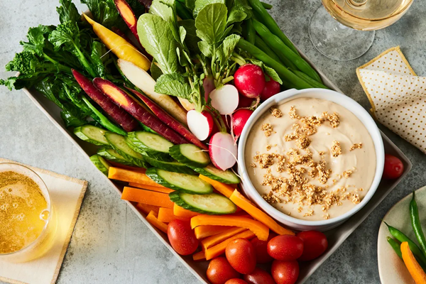 Shoyu dip with sesame crunch