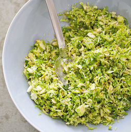 Shredded Brussels sprout salad