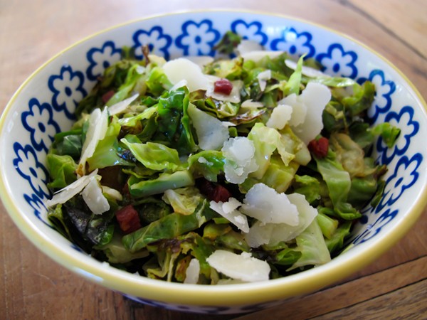 Shredded Brussels sprouts