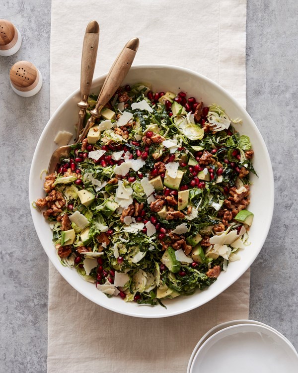 Shredded Brussels sprouts salad