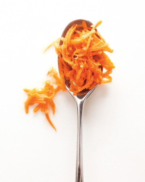 Shredded carrot salad