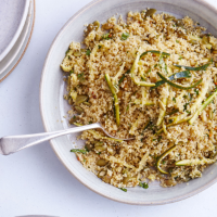 Shredded courgette & couscous salad