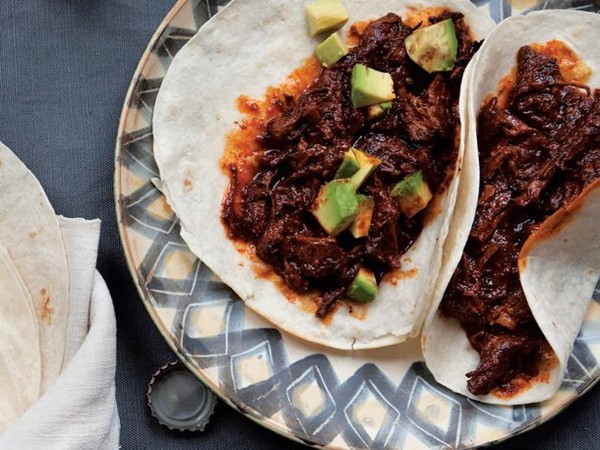 Shredded pork in ancho-orange sauce (chilorio) from 'Pati's Mexican Table' (Cook the Book)