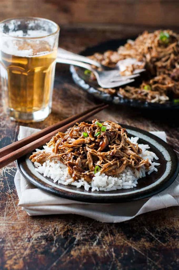 Shredded sweet soy sauce chicken breast