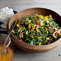 Shredded Swiss chard salad
