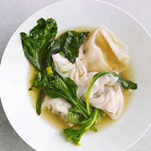 Shrimp & Chinese chive wonton soup
