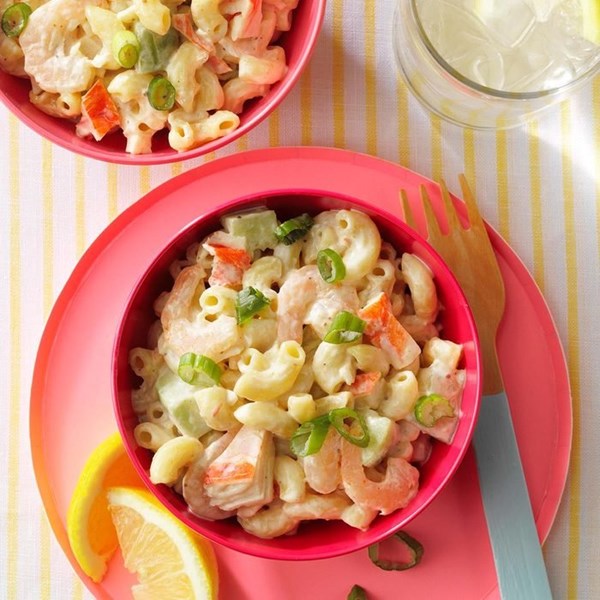 Shrimp & crab macaroni salad