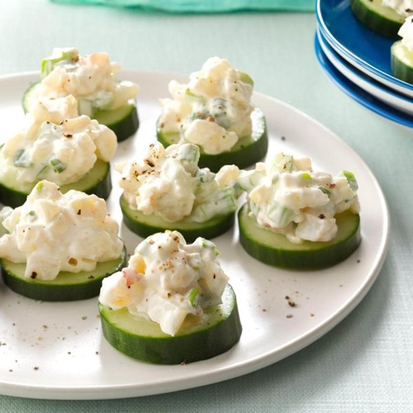 Shrimp & cucumber rounds