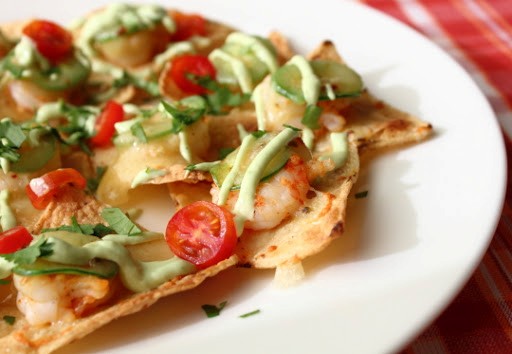 Shrimp & jalapeno nachos for Cinco de Mayo