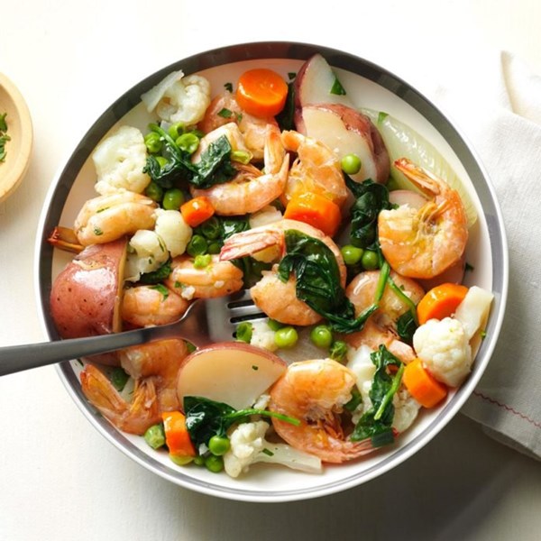 Shrimp & vegetable boil