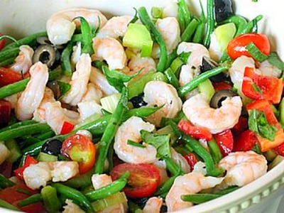 Shrimp & vegetable salad