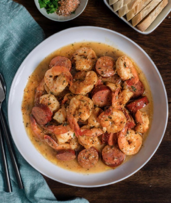 Shrimp and andouille sausage 