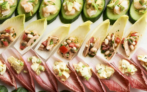 Shrimp and avocado salad bites