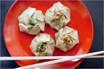 Shrimp and cilantro shu mai
