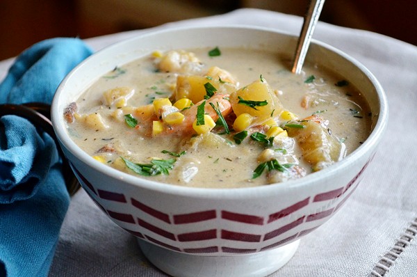Shrimp and corn chowder