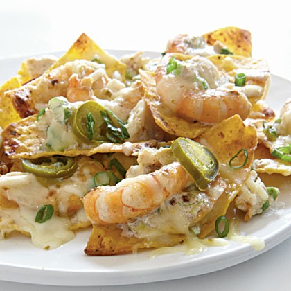 Shrimp-and-crab nachos
