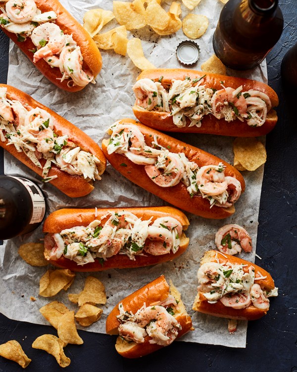 Shrimp and crab seafood rolls