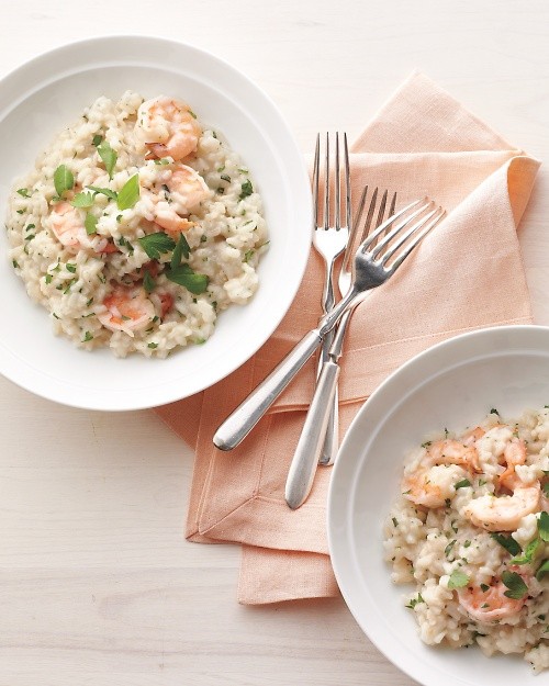 Shrimp-and-herb risotto