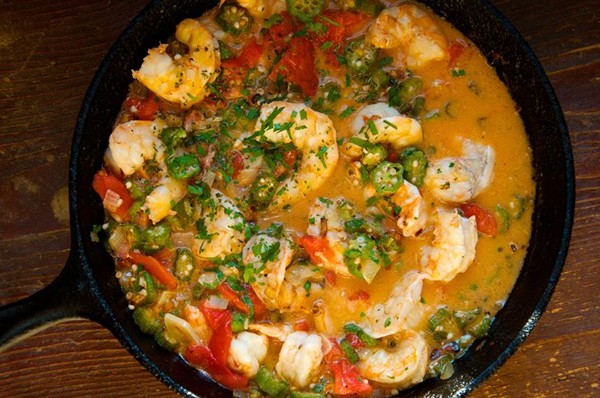 Shrimp and okra stew