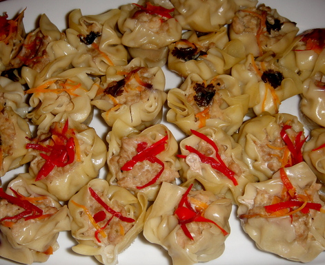 Shrimp and pork dumplings
