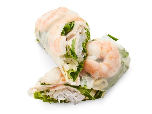 Shrimp and pork summer rolls