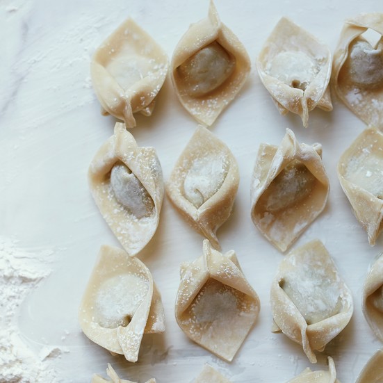 Shrimp-and-pork wontons