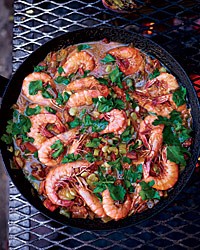 Shrimp-and-sausage stew