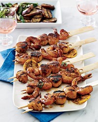 Shrimp and scallops with lemony soy