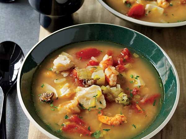 Shrimp-and-smoked-oyster chowder