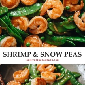 Shrimp and snow peas