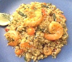 Shrimp and vegetable couscous