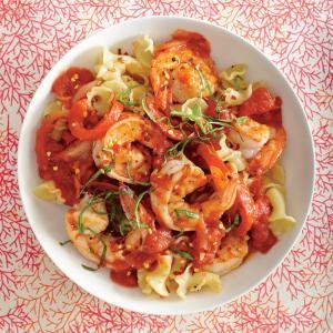 Shrimp arrabbiata