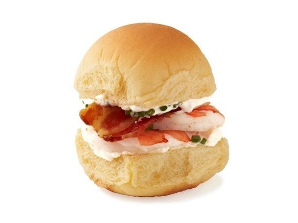 Shrimp-bacon sliders 