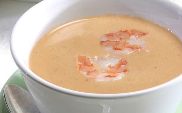 Shrimp bisque with Pernod