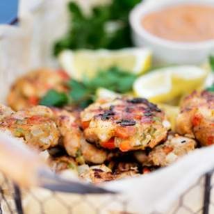 Shrimp cakes with spicy Cajun mayo