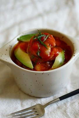 Shrimp ceviche (Ceviche de camarones)